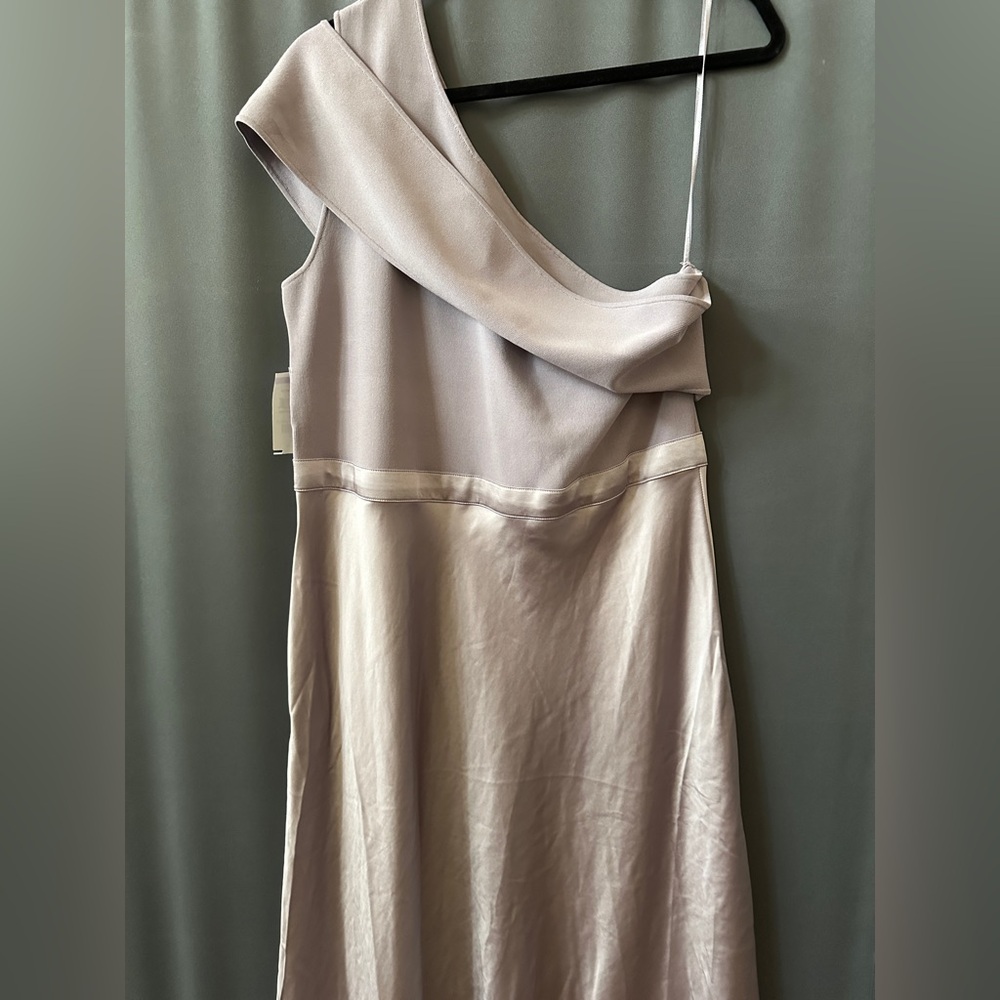 Ted Baker Ivena Mixed MediaOne-Shoulder Dress,TB6=USA14,new,Lilac,viscose blend - Picture 5 of 10